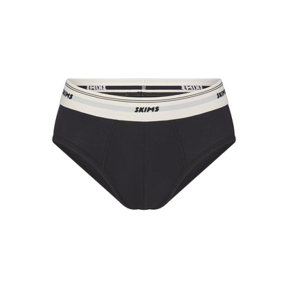 SKIMS COTTON RIB MENS BRIEF | ONYX