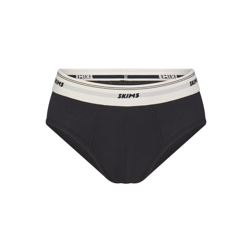 SKIMS COTTON RIB MENS BRIEF | ONYX