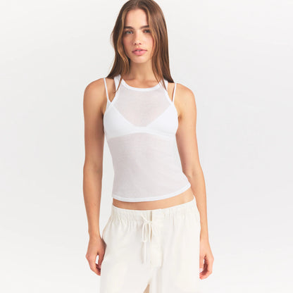 SHEER RIB TANK | SNOW
