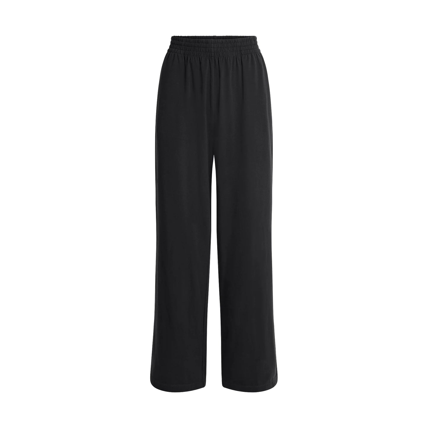 COTTON JERSEY WIDE LEG PANT | SOOT