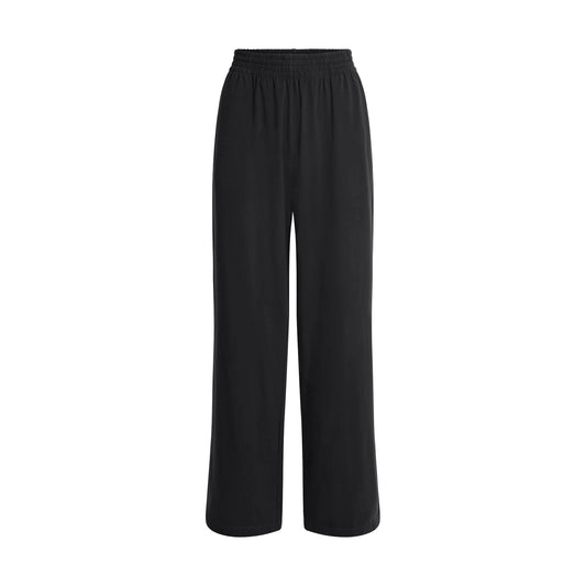 COTTON JERSEY WIDE LEG PANT | SOOT