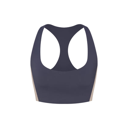 NikeSKIMS MATTE SHINE MIX RACERBACK BRA TOP | DEEP ROYAL AND STONE