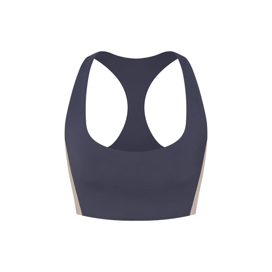 NikeSKIMS MATTE SHINE MIX RACERBACK BRA TOP | DEEP ROYAL AND STONE