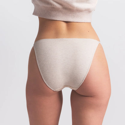 LIGHTWEIGHT COTTON BIKINI 10-PACK | HEATHER SOOT MULTI