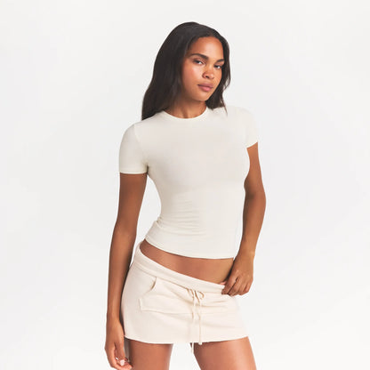 COTTON JERSEY T-SHIRT | BONE