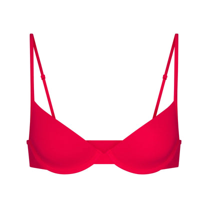 EVERYDAY COTTON UNLINED DEMI BRA | CARMINE