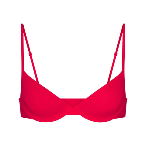 EVERYDAY COTTON UNLINED DEMI BRA | CARMINE