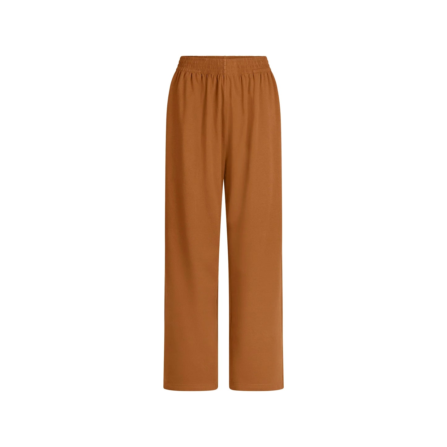COTTON JERSEY WIDE LEG PANT | CHAI