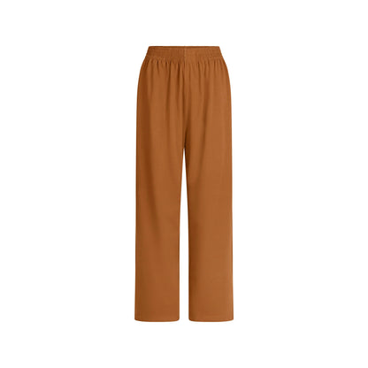 COTTON JERSEY WIDE LEG PANT | CHAI