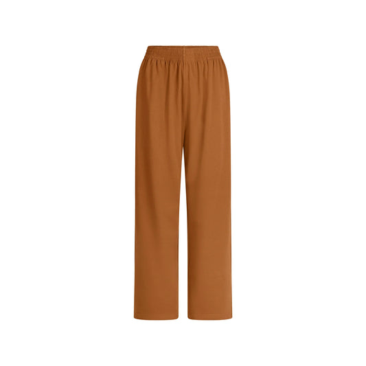 COTTON JERSEY WIDE LEG PANT | CHAI