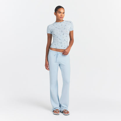 COTTON JERSEY T-SHIRT | POWDER BLUE BANDANA