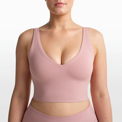 NikeSKIMS MATTE V-NECK BRA TOP | HIMALAYAN