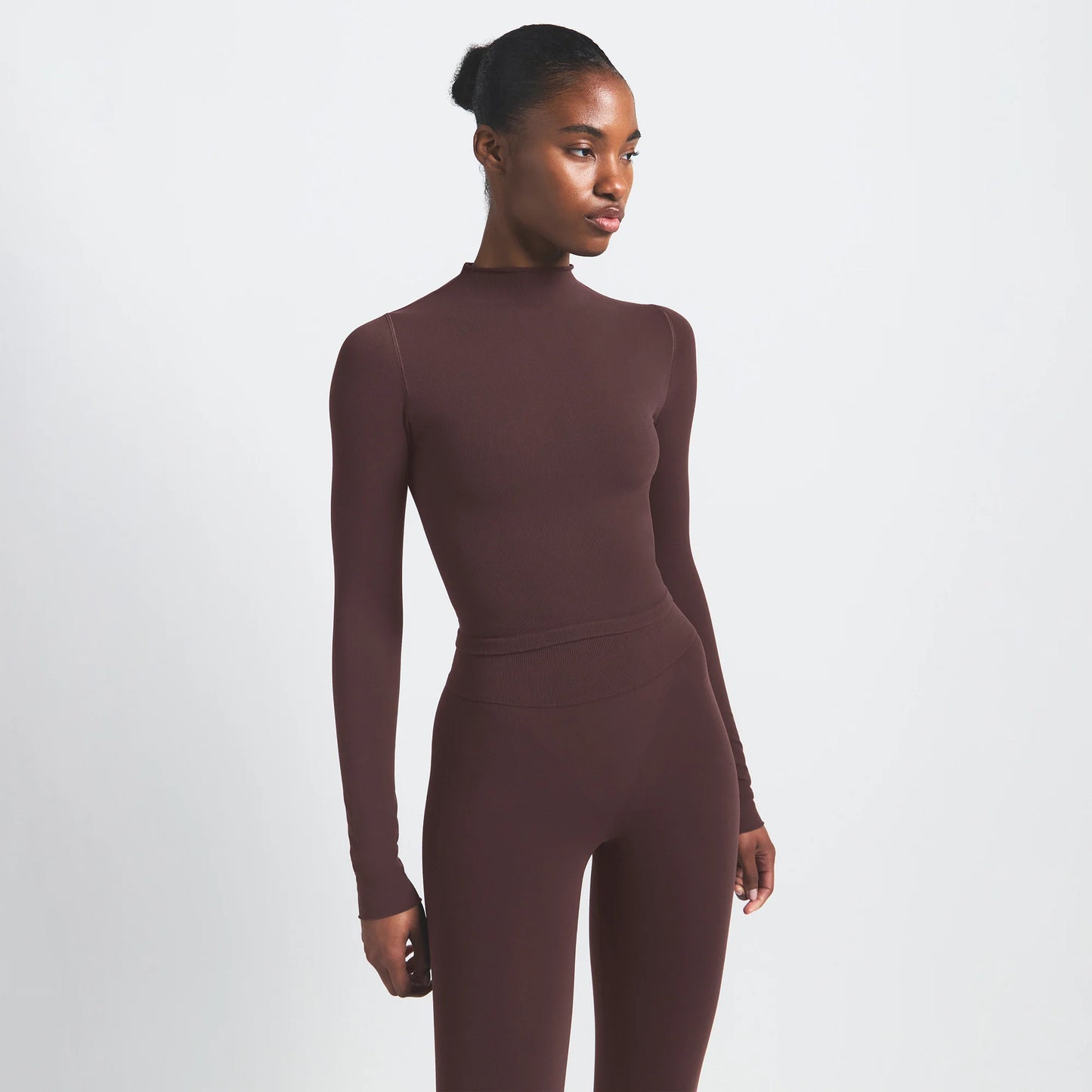 NikeSKIMS VINTAGE SEAMLESS MOCK NECK CROP TOP | PHOENIX