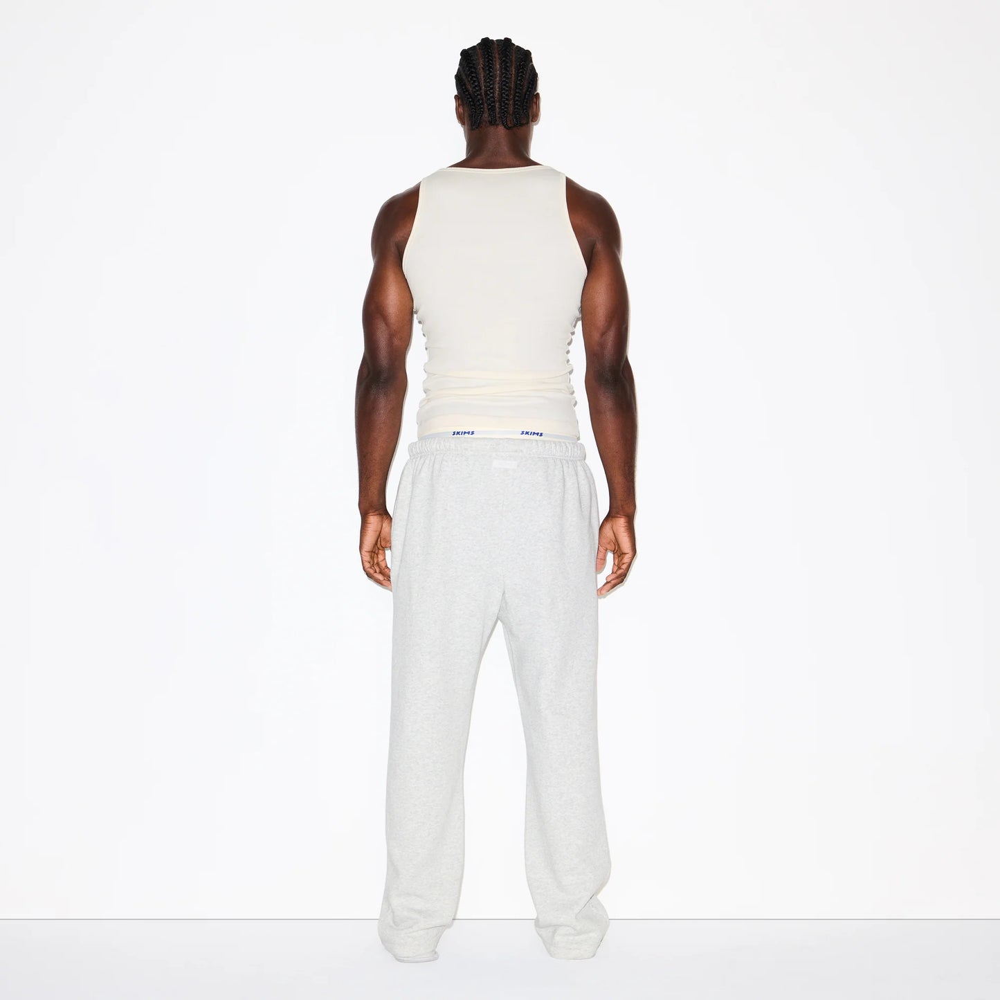 FLEECE LOUNGE MENS CLASSIC STRAIGHT LEG PANT | LIGHT HEATHER GREY