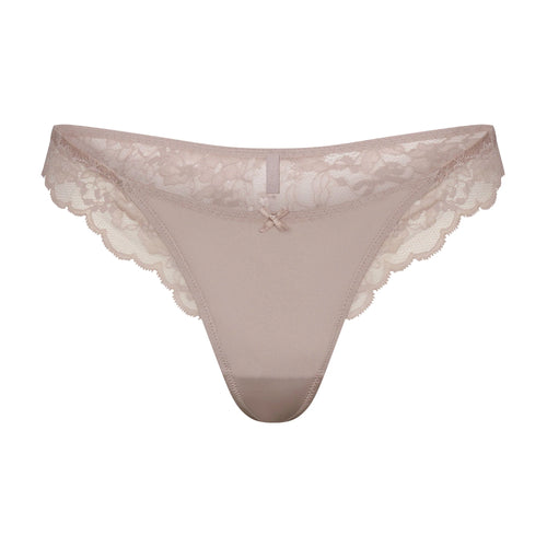 SKIMS LACE THONG | FAWN