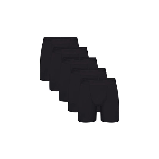 SKIMS STRETCH MENS 5" BOXER BRIEF 5-PACK | OBSIDIAN