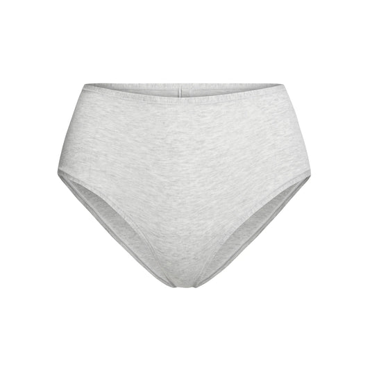 COTTON JERSEY FULL BRIEF | LIGHT HEATHER GREY