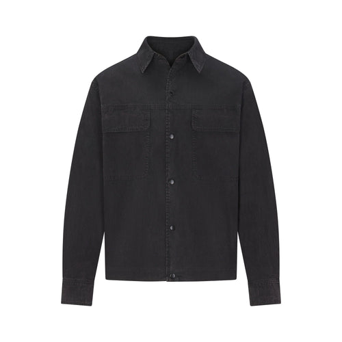 WOVEN MENS RELAXED SHIRT | ONYX