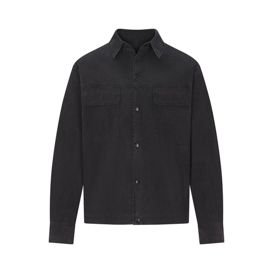 WOVEN MENS RELAXED SHIRT | ONYX