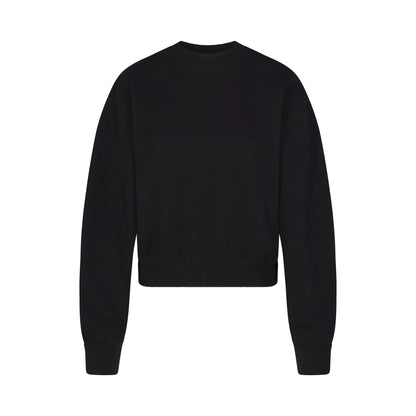 COTTON FLEECE CLASSIC CREWNECK | ONYX