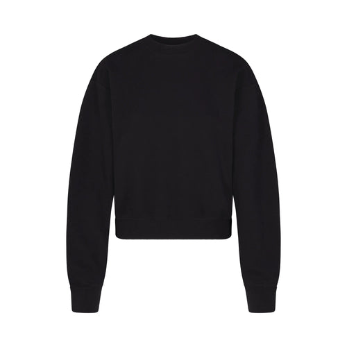 COTTON FLEECE CLASSIC CREWNECK | ONYX