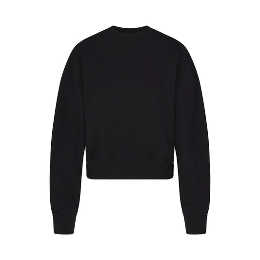 COTTON FLEECE CLASSIC CREWNECK | ONYX
