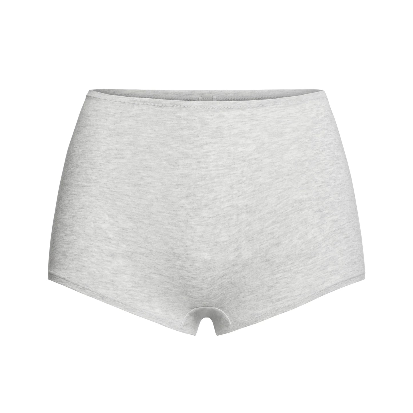 COTTON JERSEY BOY SHORT | LIGHT HEATHER GREY