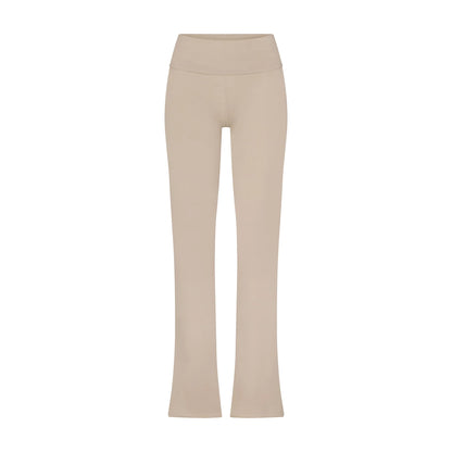 COTTON JERSEY FOLDOVER PANT | STONE