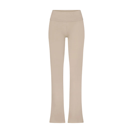 COTTON JERSEY FOLDOVER PANT | STONE