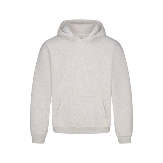 FLEECE LOUNGE MENS RELAXED HOODIE | LIGHT HEATHER GREY