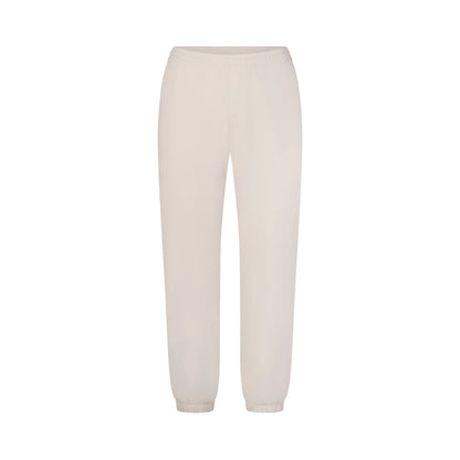 DRAPEY FRENCH TERRY CROPPED JOGGER | BUFF