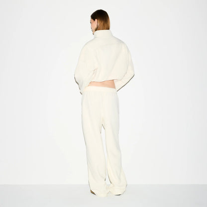 OUTDOOR FLEECE STRAIGHT LEG PANT | ECRU