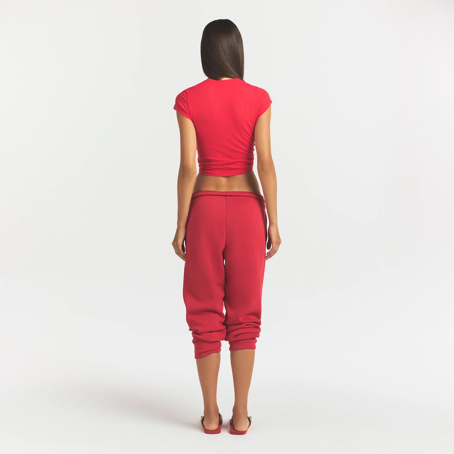COTTON FLEECE CLASSIC JOGGER | WASHED RED