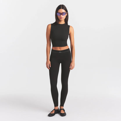 NikeSKIMS RIBBED SEAMLESS 26" LEGGING | OBSIDIAN