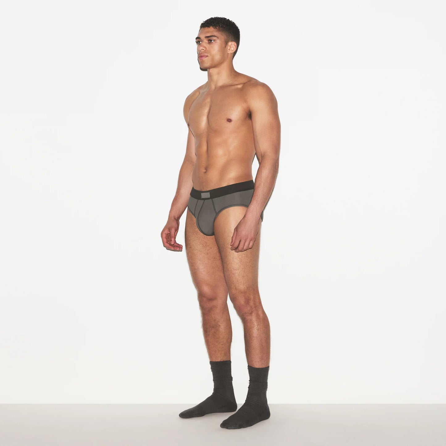 SKIMS COTTON MENS BRIEF 3-PACK | HEATHER MULTI