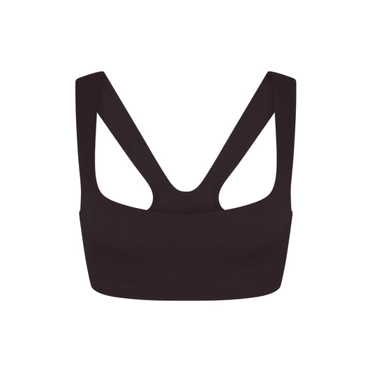 NikeSKIMS STUDIO STRETCH RACERBACK BRA | DARK ROAST