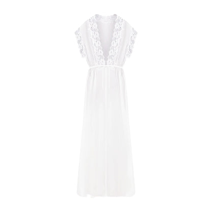 SKIMS ROMANCE LONG ROBE | IVORY