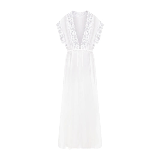 SKIMS ROMANCE LONG ROBE | IVORY