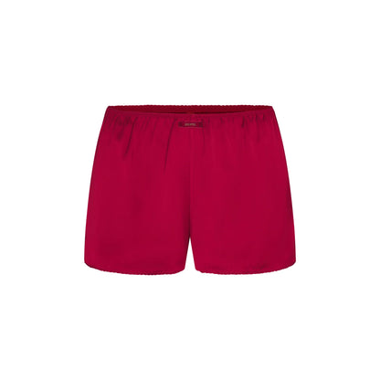 WOVEN SHINE CAMI AND SHORT SLEEP SET | BRICK