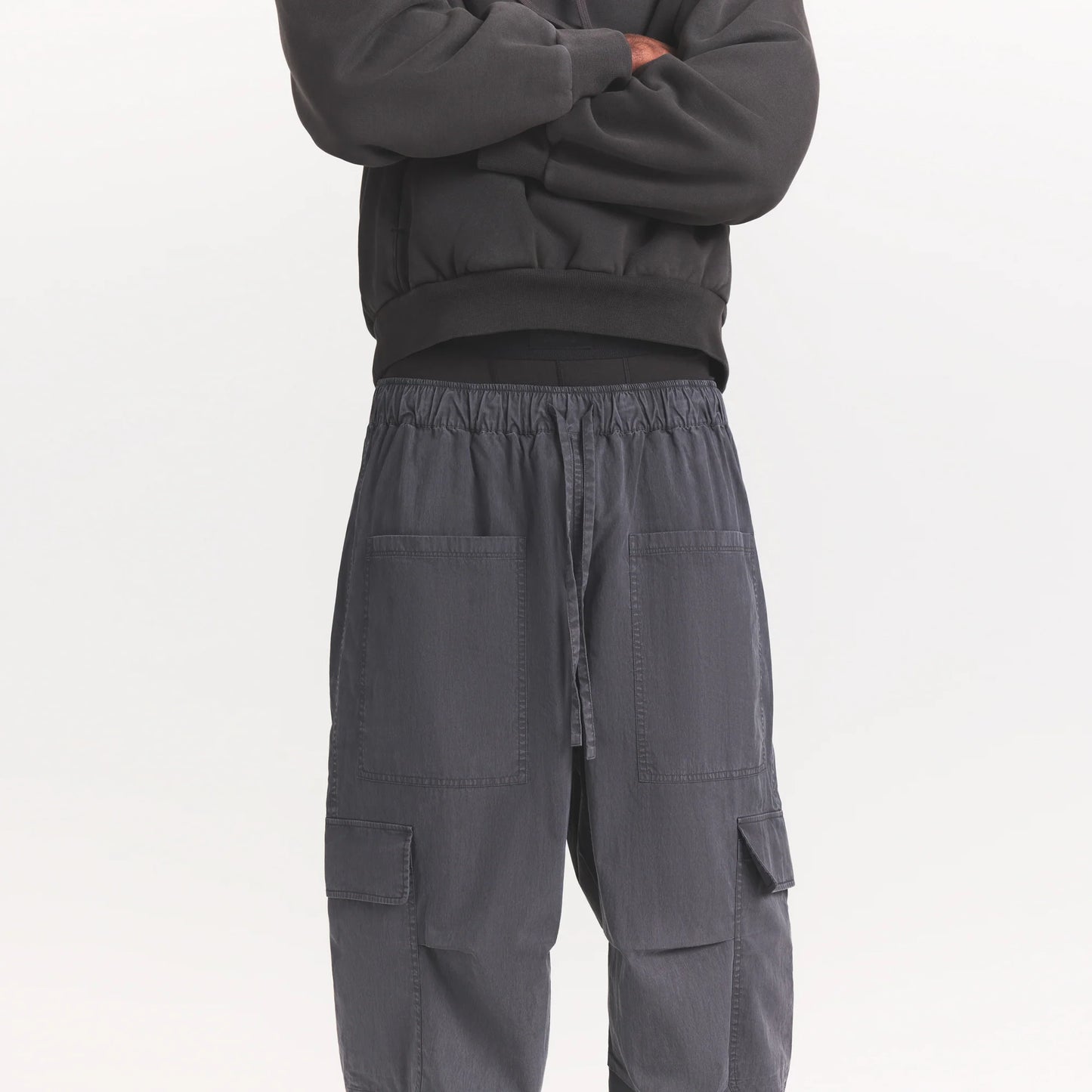 WOVEN MENS CARGO PANT | ASH