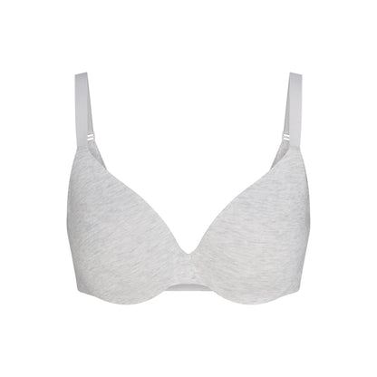 EVERYDAY COTTON FULL COVERAGE BRA | LIGHT HEATHER GREY