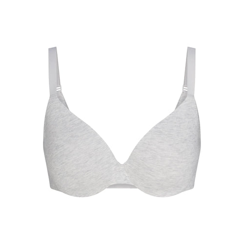 EVERYDAY COTTON FULL COVERAGE BRA | LIGHT HEATHER GREY