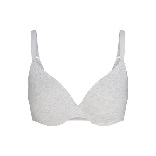 EVERYDAY COTTON FULL COVERAGE BRA | LIGHT HEATHER GREY