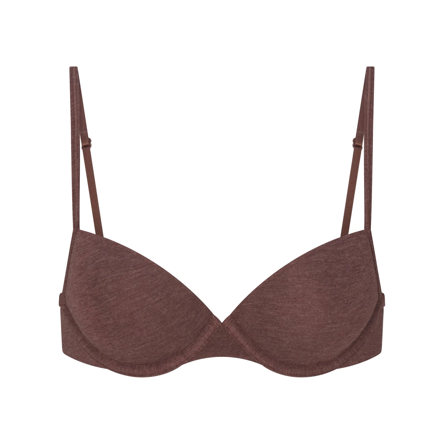 EVERYDAY COTTON T-SHIRT BRA | COCOA HEATHER