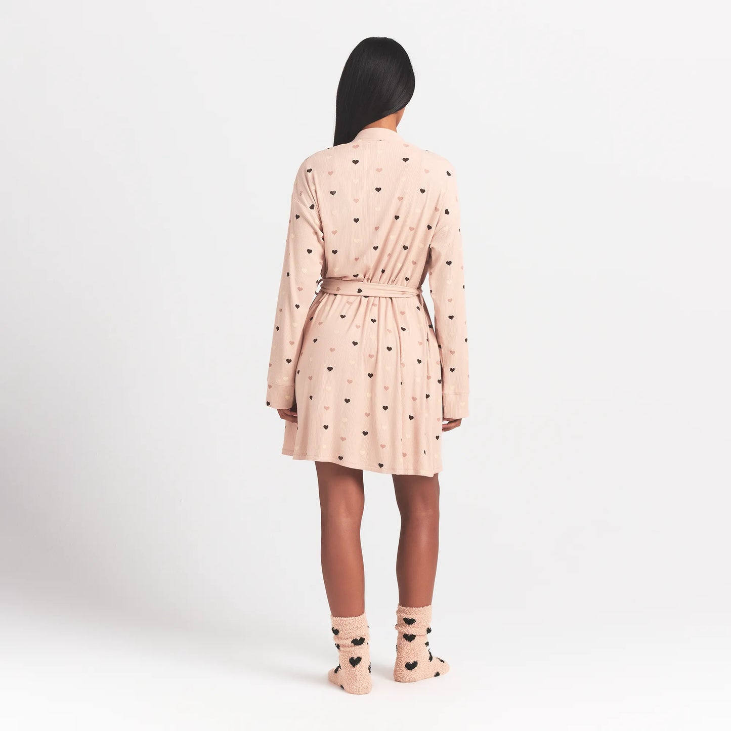 SOFT LOUNGE ROBE | MICA MINI HEART HALFDROP