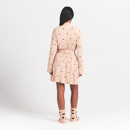 SOFT LOUNGE ROBE | MICA MINI HEART HALFDROP