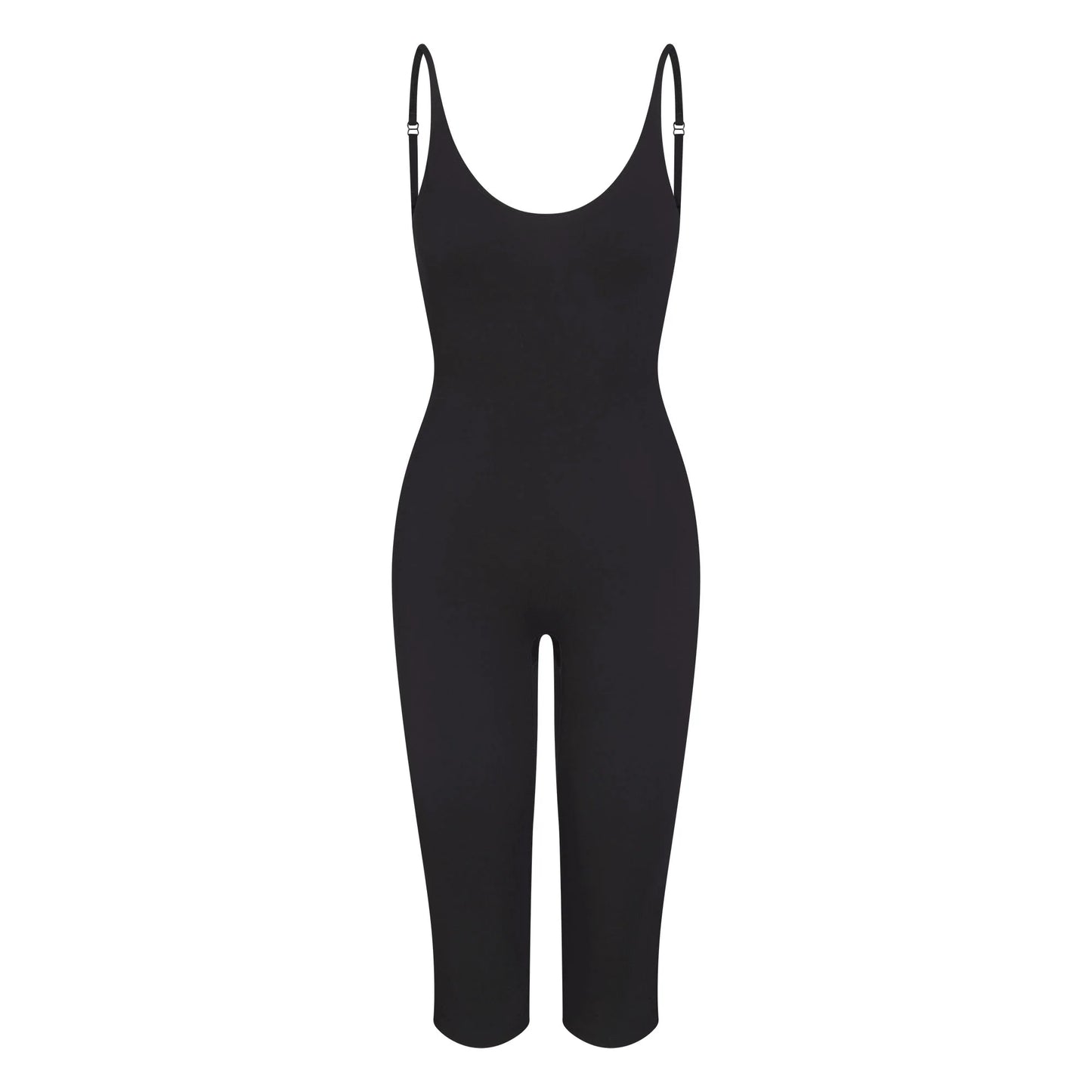 SMOOTH LAYERS CAPRI CATSUIT | OBSIDIAN