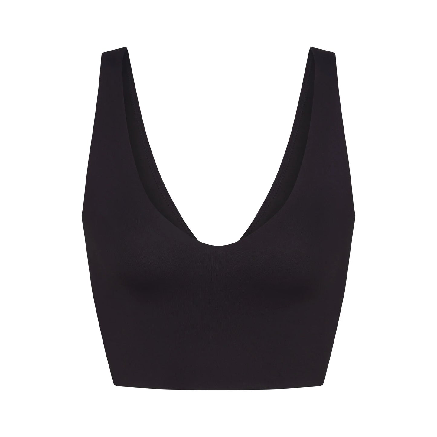 NikeSKIMS MATTE V-NECK BRA TOP | OBSIDIAN