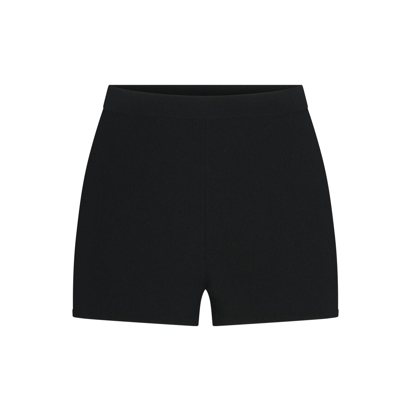 REFINED KNIT HIGH-WAISTED SHORT | OBSIDIAN