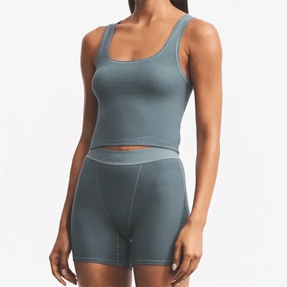 COTTON RIB BOXER | MINERAL